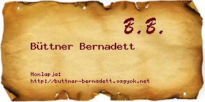 Büttner Bernadett névjegykártya